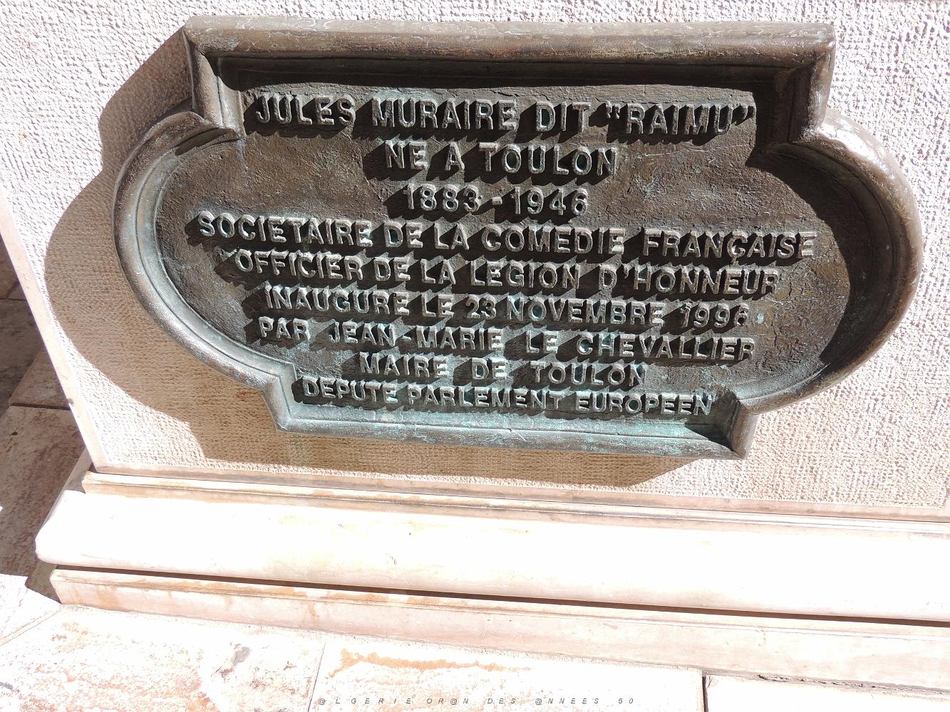 Raimu et sa plaque.JPG -           